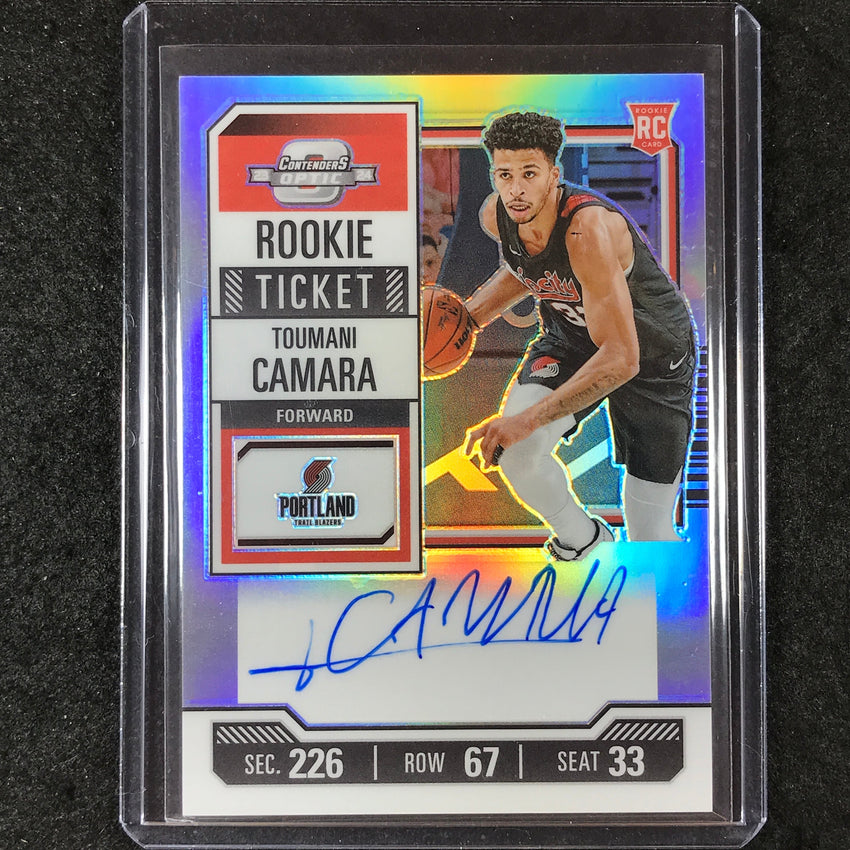 2023-24 Contenders Optic TOUMANI CAMARA Rookie Ticket Auto Silver #107
