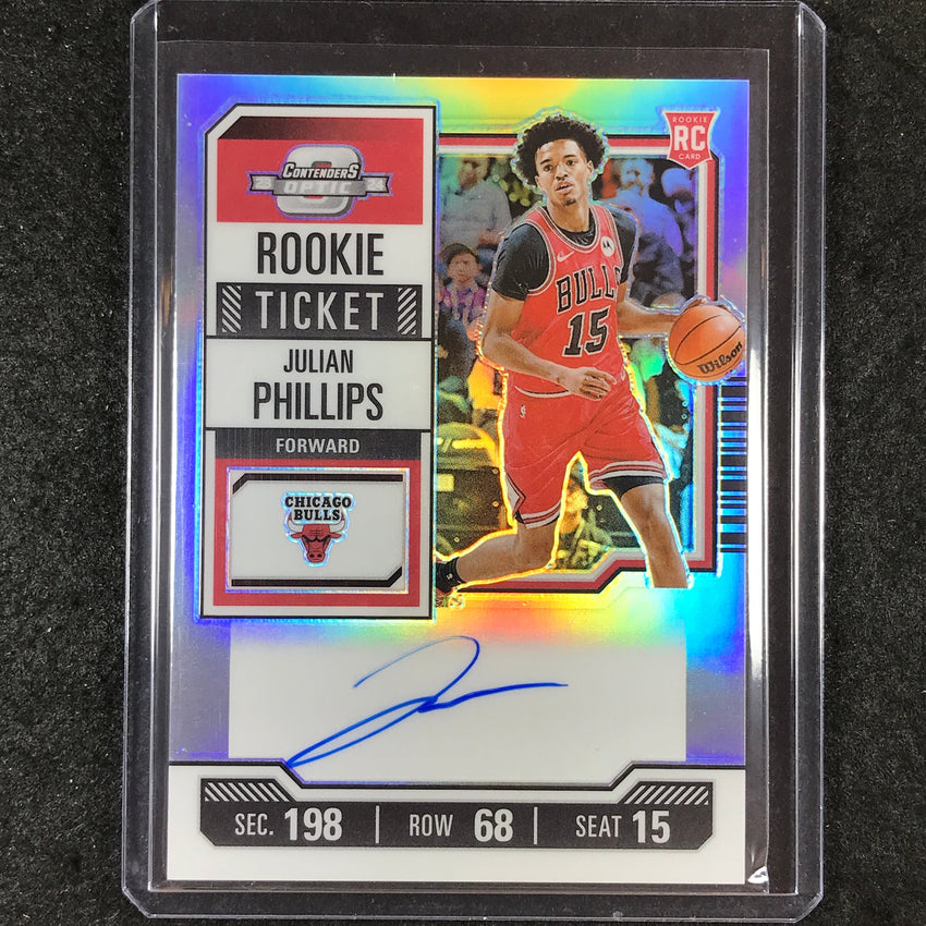 2023-24 Contenders Optic JULIAN PHILLIPS Rookie Ticket Auto Silver #117