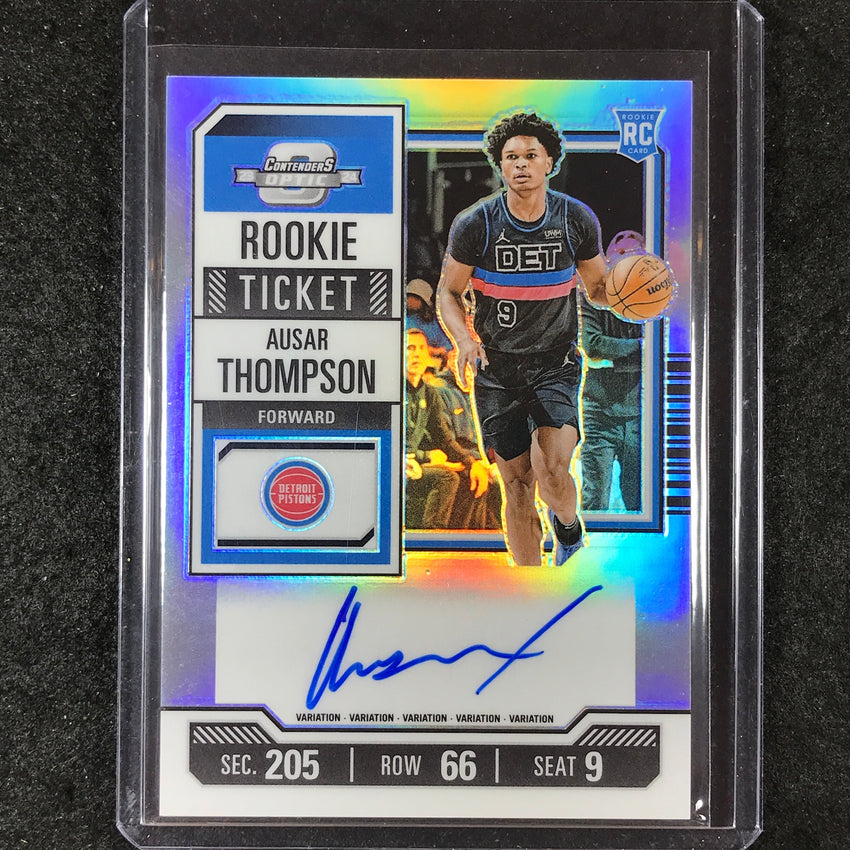 2023-24 Contenders Optic AUSAR THOMPSON Variation Rookie Ticket Auto Silver #102