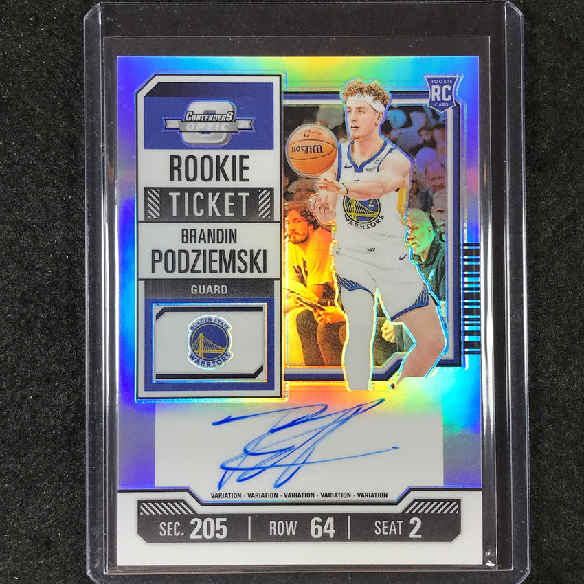 2023-24 Contenders Optic BRANDIN PODZIEMSKI Variation Rookie Ticket Auto #106
