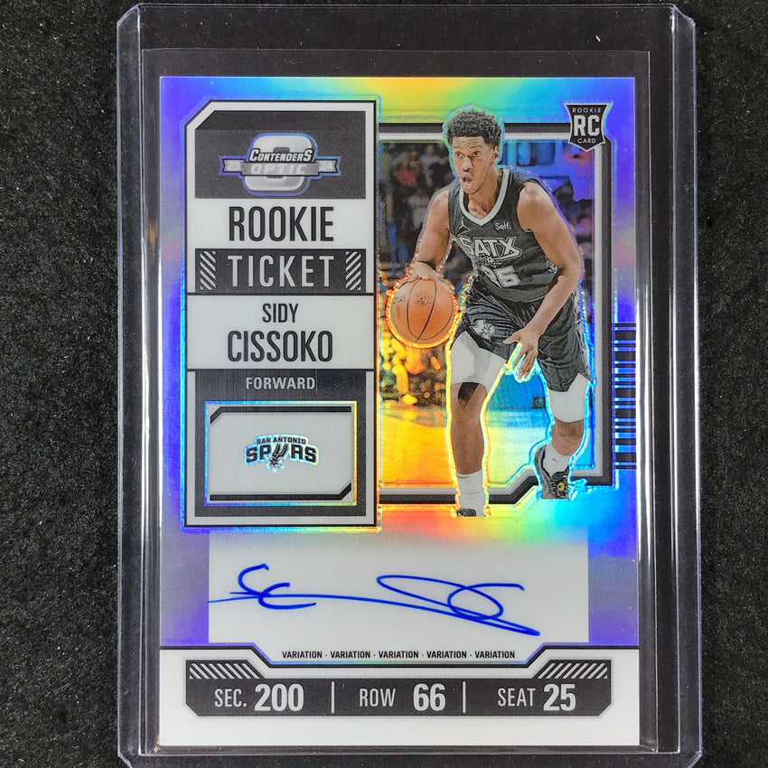2023-24 Contenders Optic SIDY CISSOKO Variation Rookie Ticket Auto Silver #110