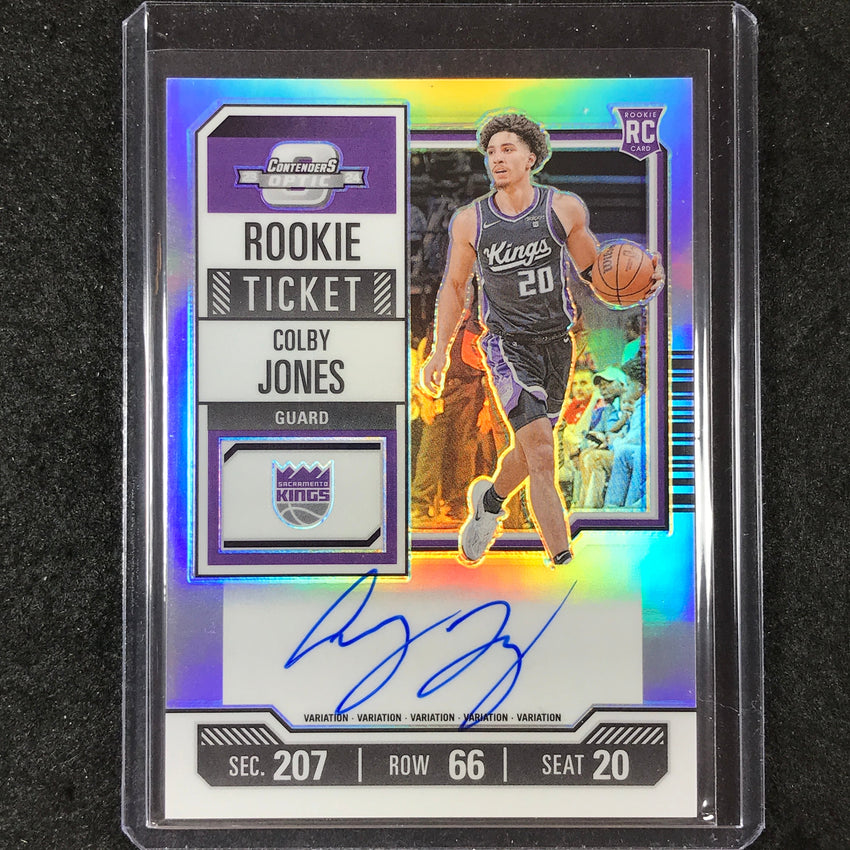 2023-24 Contenders Optic COLBY JONES Variation Rookie Ticket Auto Silver #135