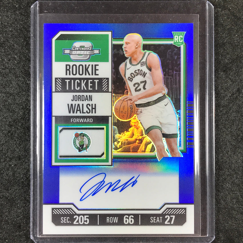 2023-24 Contenders Optic JORDAN WALSH Rookie Ticket Auto Blue 2/49