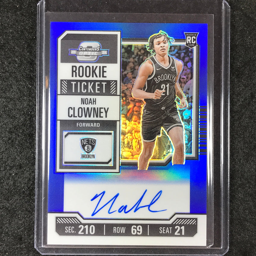 2023-24 Contenders Optic NOAH CLOWNEY Rookie Ticket Auto Blue 1/49