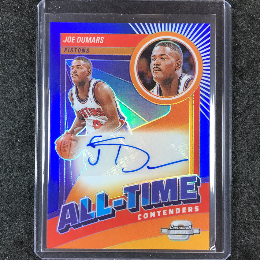 2023-24 Contenders Optic JOE DUMARS All-Time Contenders Auto Blue 56/75