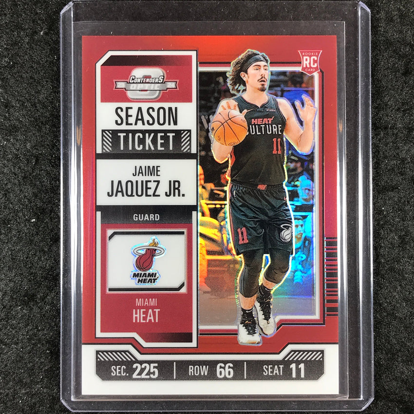 2023-24 Contenders Optic JAIME JAQUEZ JR. Season Ticket Rookie Red #67