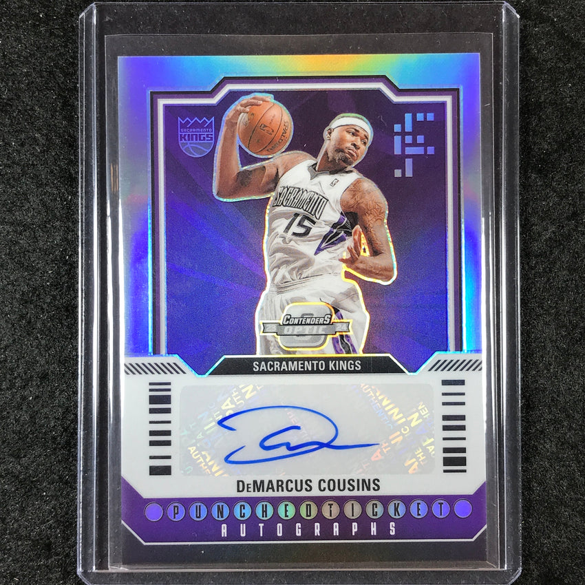 2023-24 Contenders Optic DEMARCUS COUSINS Punched Ticket Auto Silver 28/125