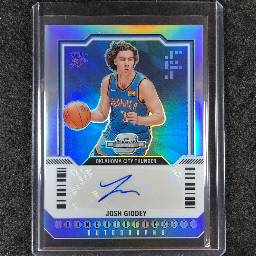 2023-24 Contenders Optic JOSH GIDDEY Punched Ticket Auto Silver 33/125