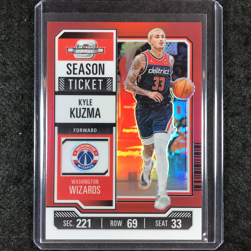 2023-24 Contenders Optic KYLE KUZMA Season Ticket Red #68