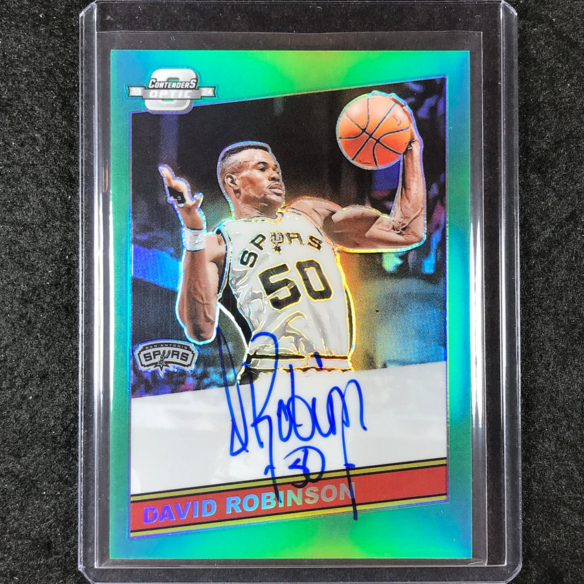 2023-24 Contenders Optic DAVID ROBINSON 1986 Tribute Autograph Green 3/35