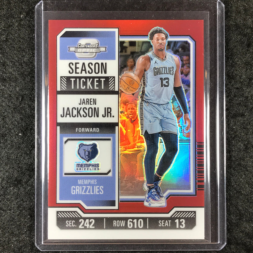 2023-24 Contenders Optic JAREN JACKSON JR. Season Ticket Red #79