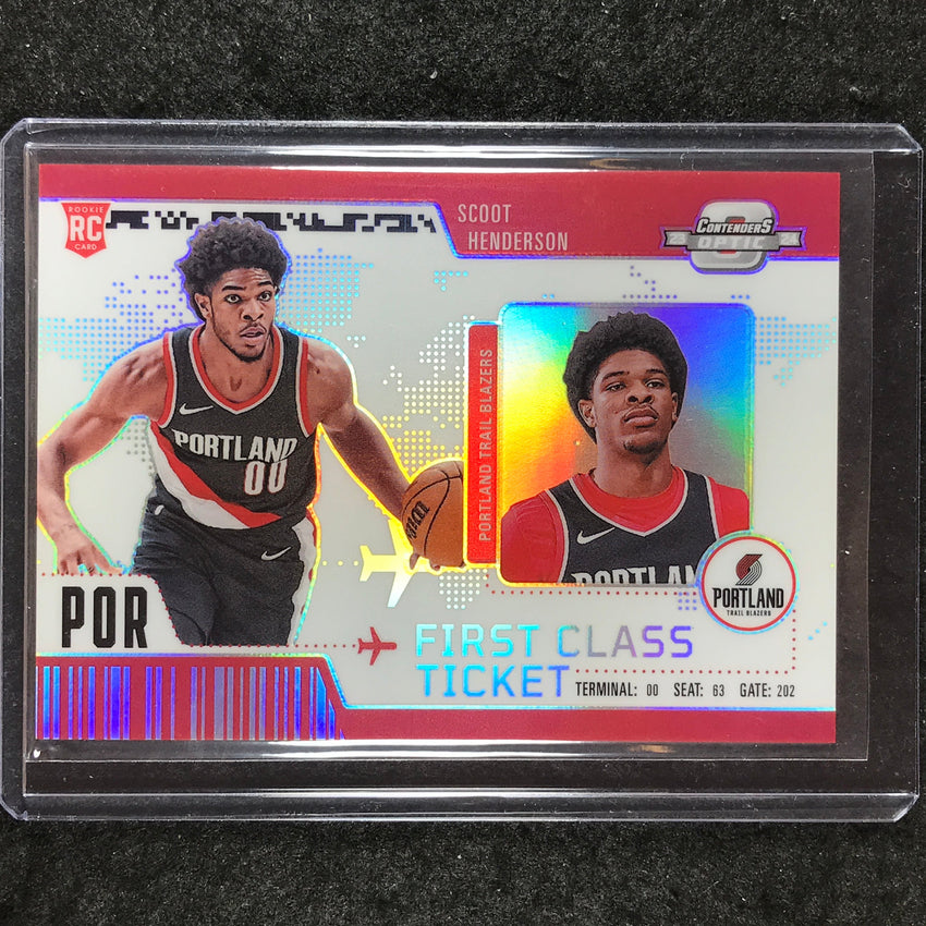 2023-24 Contenders Optic SCOOT HENDERSON First Class Ticket Rookie Silver #1