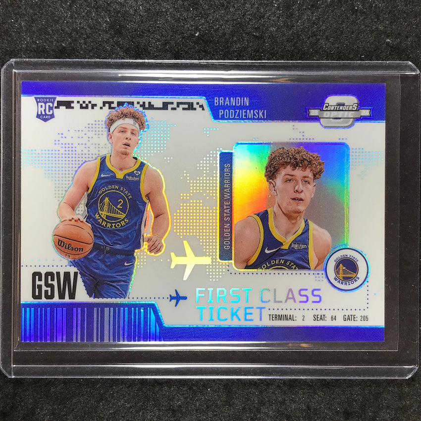 2023-24 Contenders Optic BRANDIN PODZIEMSKI First Class Ticket Rookie Silver #14