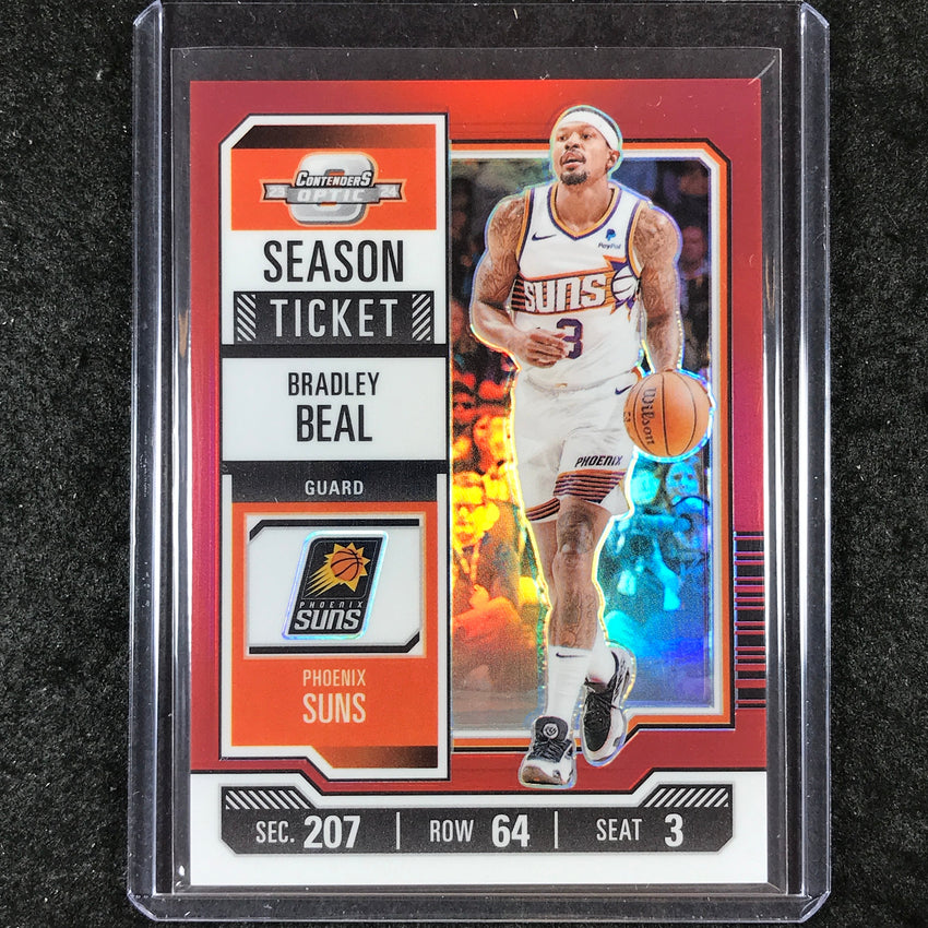 2023-24 Contenders Optic BRADLEY BEAL Season Ticket Red #10
