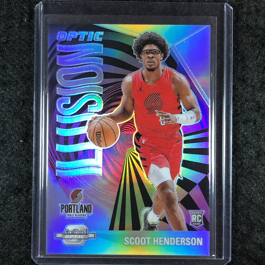 2023-24 Contenders Optic SCOOT HENDERSON Optic Illusion Rookie Silver #5