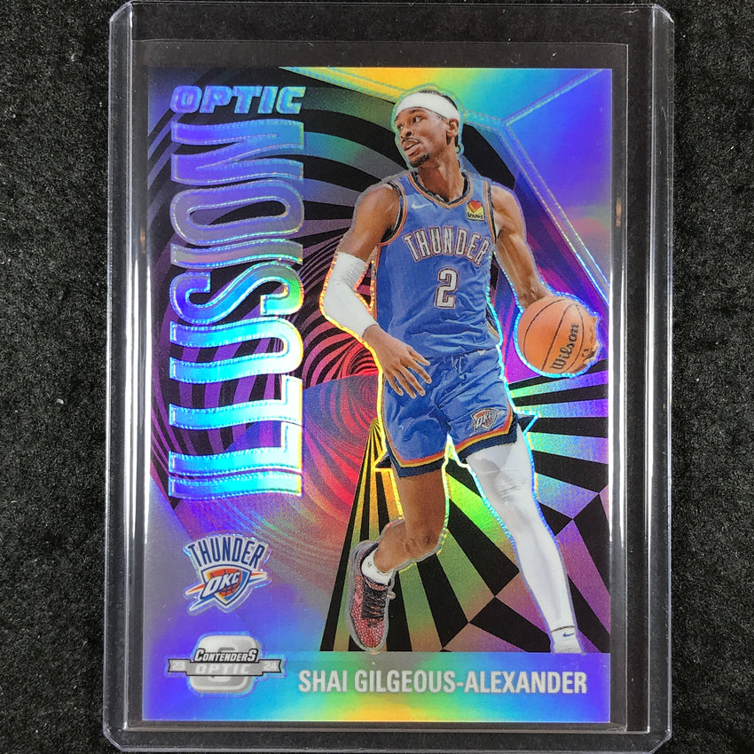 2023-24 Contenders Optic SHAI GILGEOUS-ALEXANDER Optic Illusion Silver #13