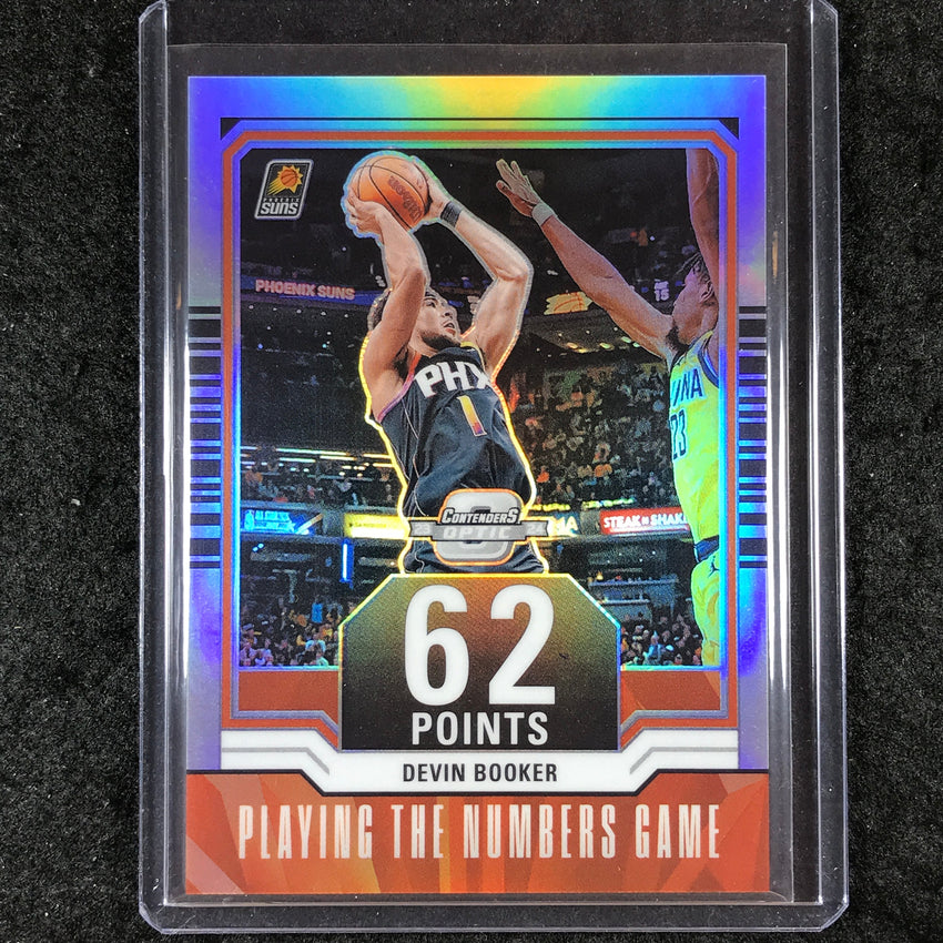 2023-24 Contenders Optic DEVIN BOOKER Playing The Numbers Game Silver #4