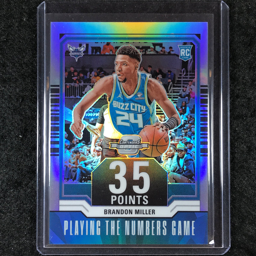 2023-24 Contenders Optic BRANDON MILLER Playing The Numbers Game Rookie #15