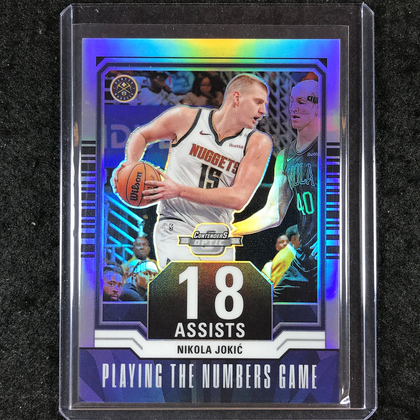 2023-24 Contenders Optic NIKOLA JOKIC Playing The Numbers Game Silver #21