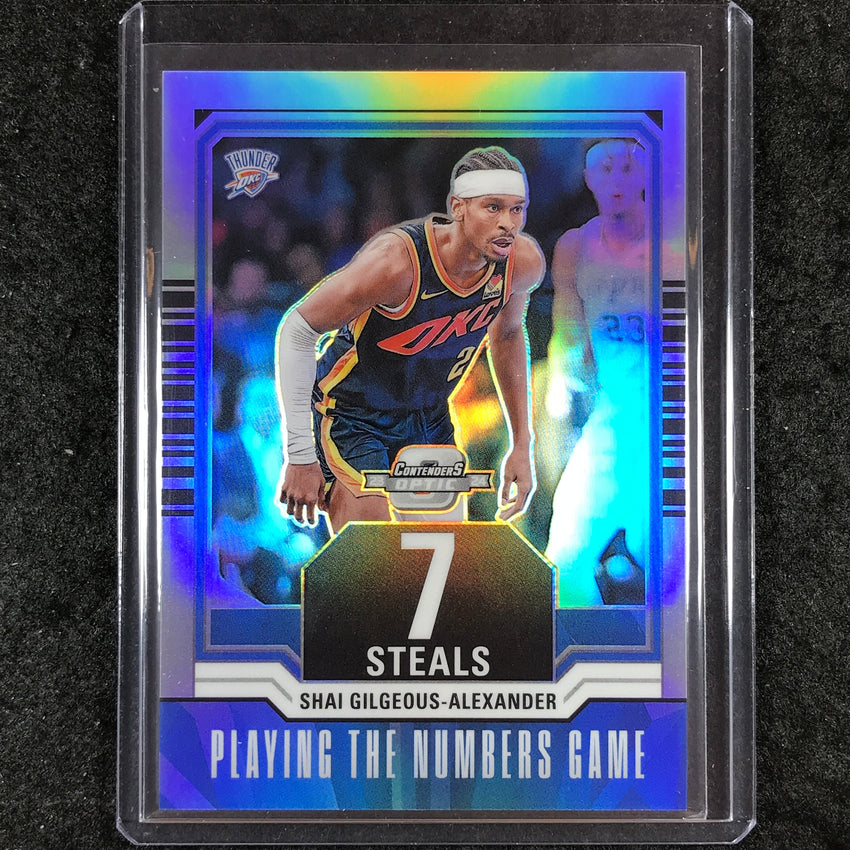 2023-24 Contenders Optic SHAI GILGEOUS-ALEXANDER Playing The Numbers Game #25