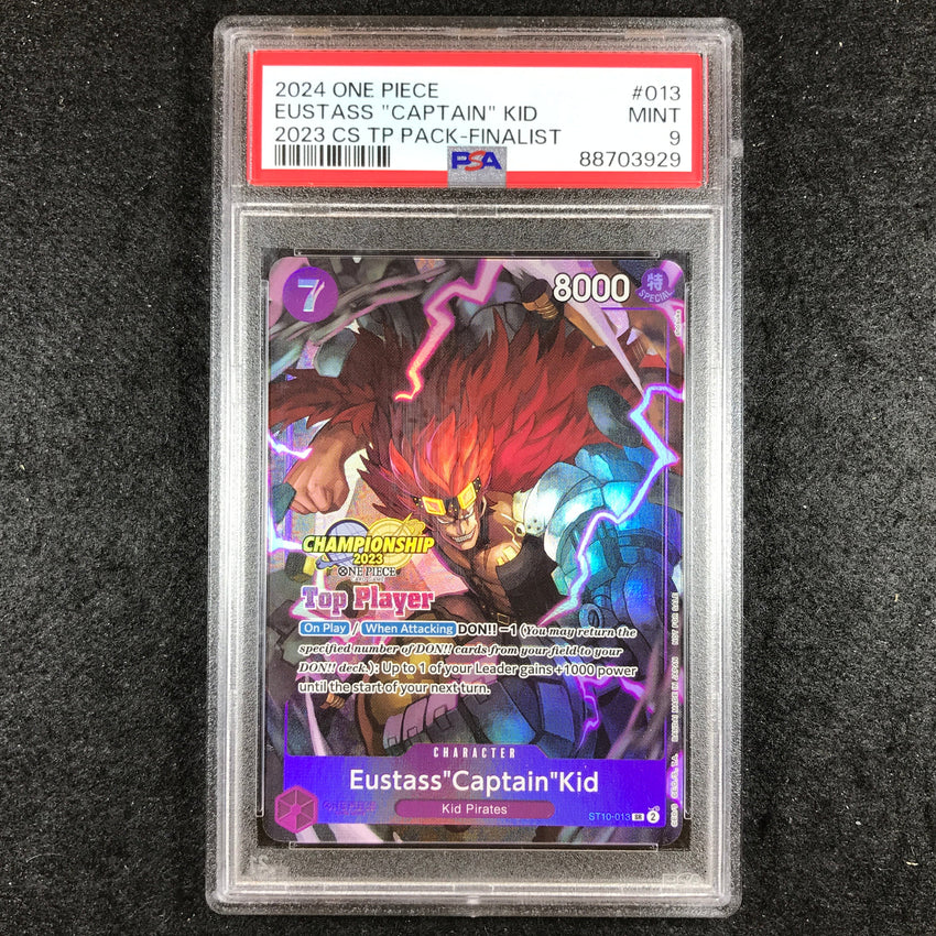 PSA 9 Eustass"Captain"Kid - ST10-013 - SR 2023 CS Top Player Finalist Promo 929