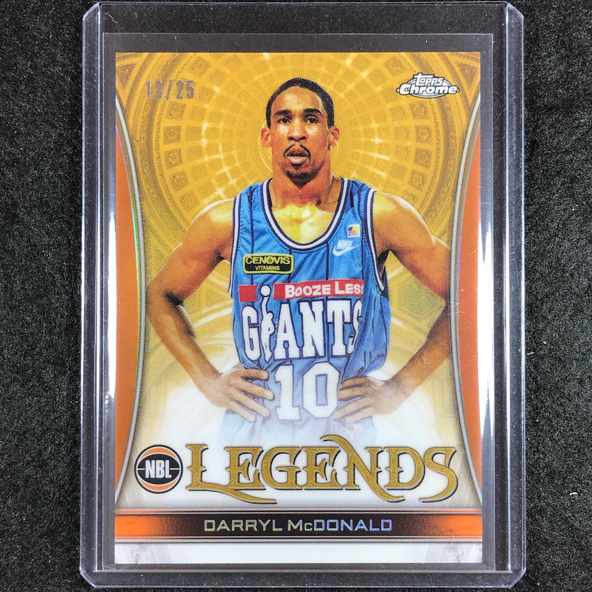 2022-23 Topps Chrome NBL DARRYL MCDONALD Legends Orange 13/25