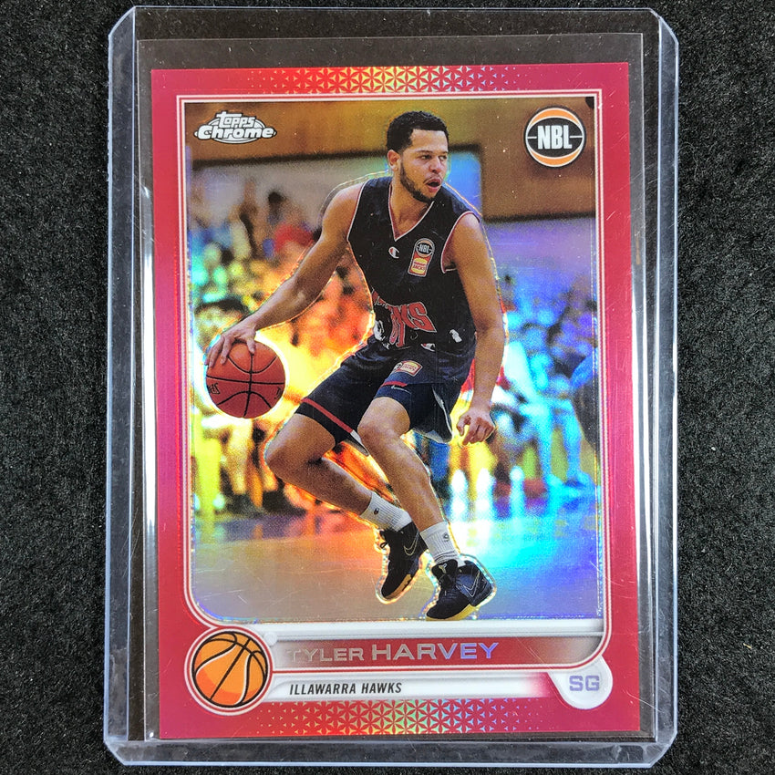 2022-23 Topps Chrome NBL TYLER HARVEY Red 2/5 #35