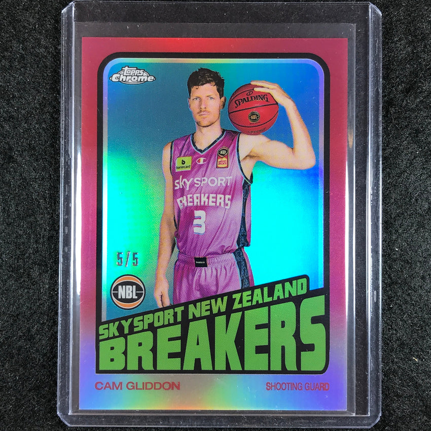 2022-23 Topps Chrome NBL CAM GLIDDON 1972 Topps Retro Red 5/5