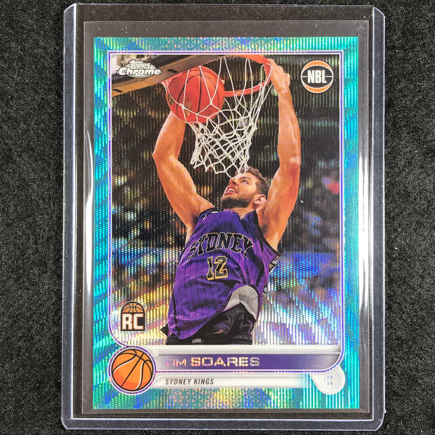 2022-23 Topps Chrome NBL TIM SOARES Rookie Aqua Wave /199 #89