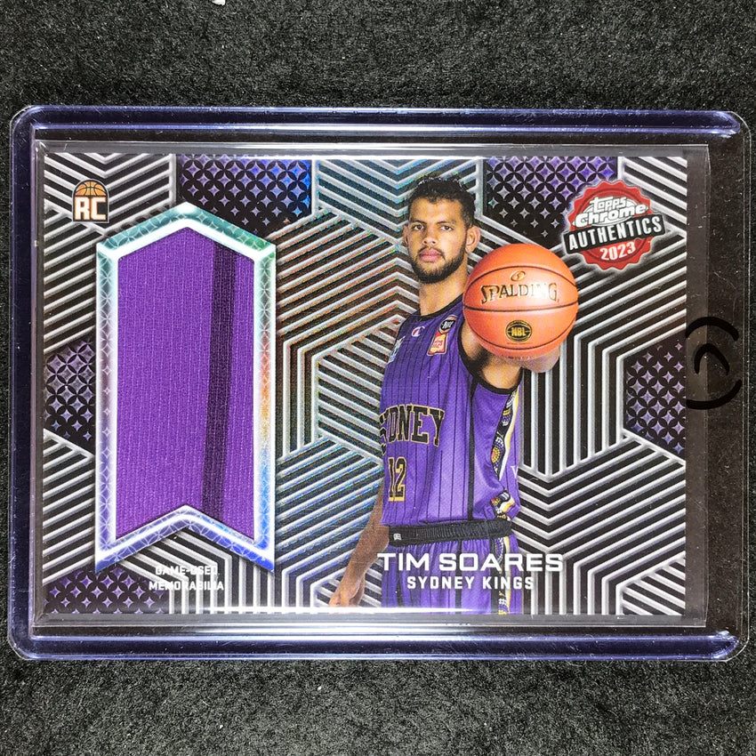 2022-23 Topps Chrome NBL TIM SOARES Authentics Rookie Jersey Relic #TS (C)