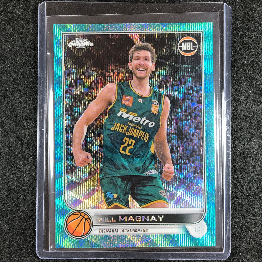 2022-23 Topps Chrome NBL WILL MAGNAY Aqua Wave /199 No. 95