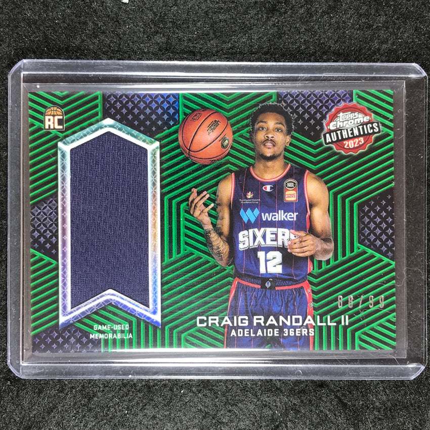 2022-23 Topps Chrome NBL CRAIG RANDALL II Authentics Rookie Jersey Green 88/99