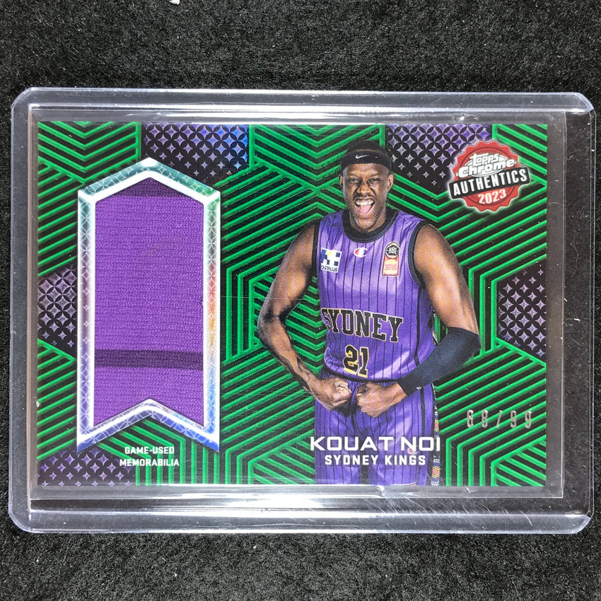 2022-23 Topps Chrome NBL KOUAT NOI Authentics Jersey Relic Green 88/99