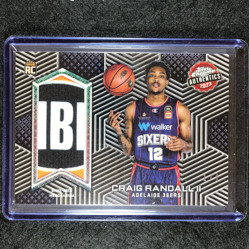 2022-23 Topps Chrome NBL CRAIG RANDALL II Authentics Rookie Patch Relic 1/1