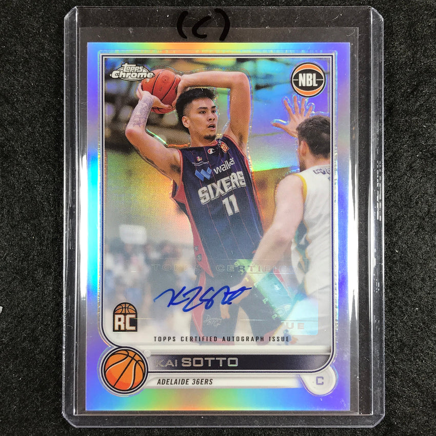 2022-23 Topps Chrome NBL KAI SOTTO Autographs Base Refractor Rookie Auto #10 (C)