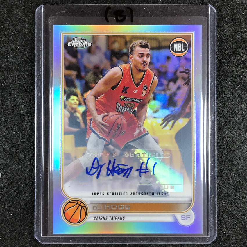 2022-23 Topps Chrome NBL DJ HOGG Autographs Base Refractor Auto #25 (B)