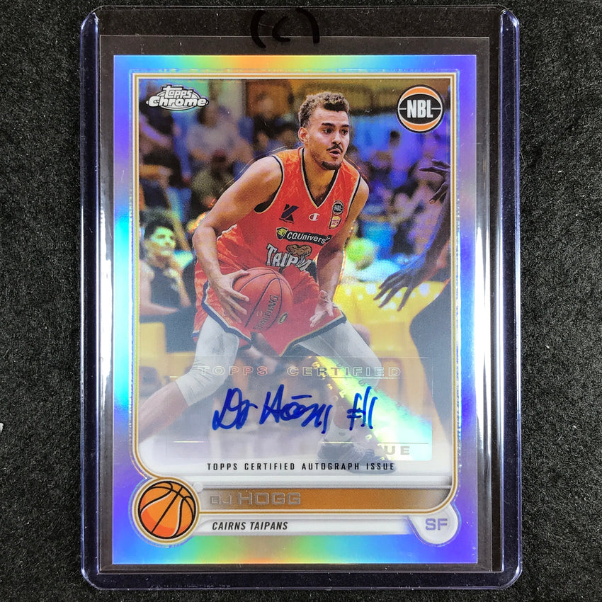 2022-23 Topps Chrome NBL DJ HOGG Autographs Base Refractor Auto #25 (C)