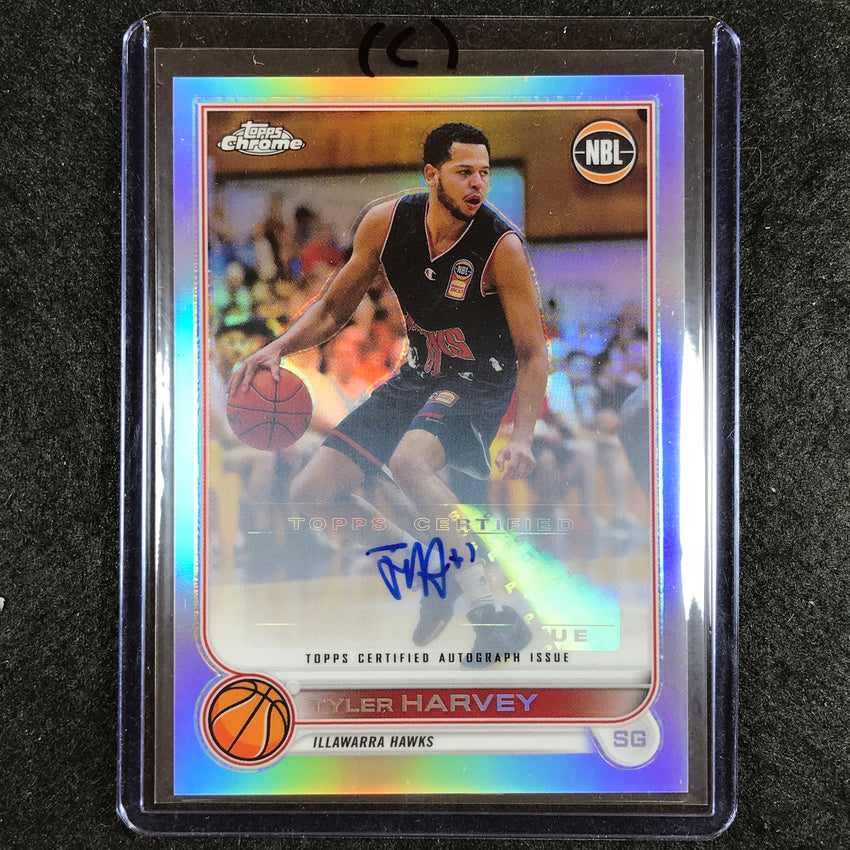 2022-23 Topps Chrome NBL TYLER HARVEY Autographs Base Refractor Auto #35 (C)