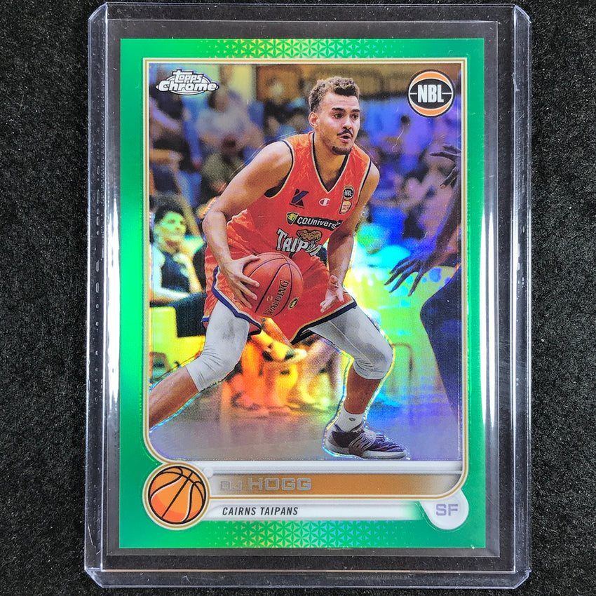 2022-23 Topps Chrome NBL DJ HOGG Green /99 No. 25