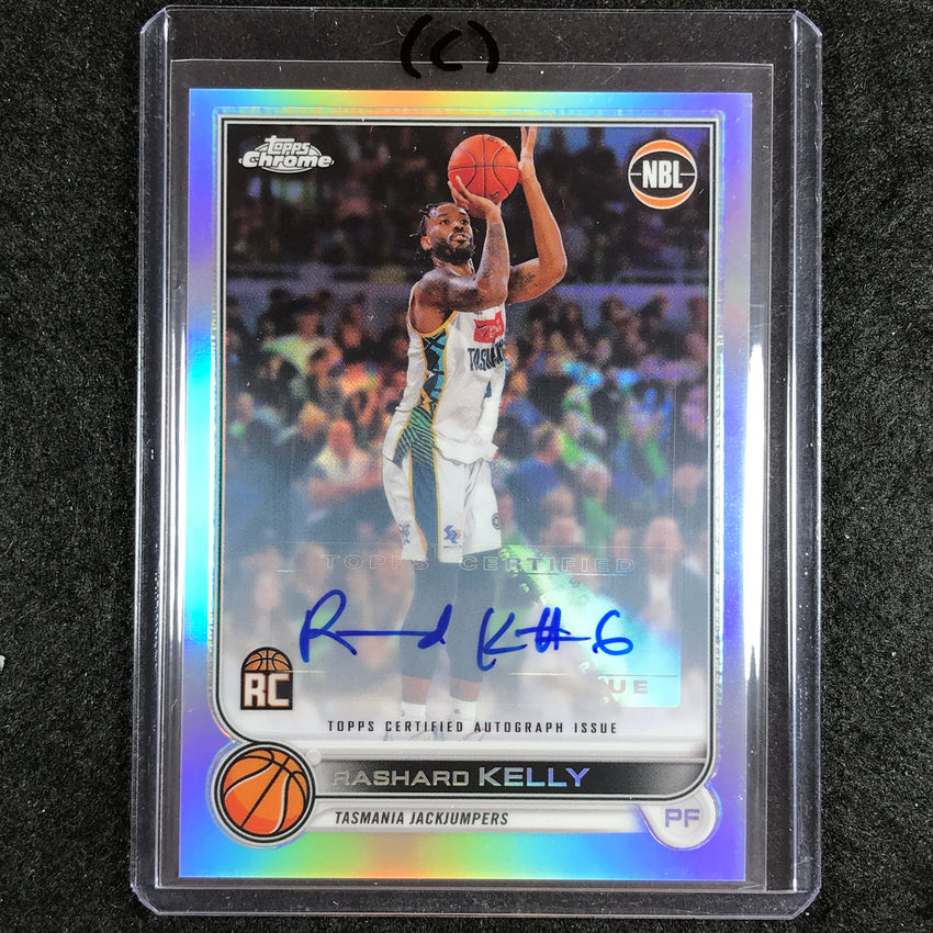 2022-23 Topps Chrome NBL RASHARD KELLY Autographs Refractor Rookie Auto No. 91 (C)