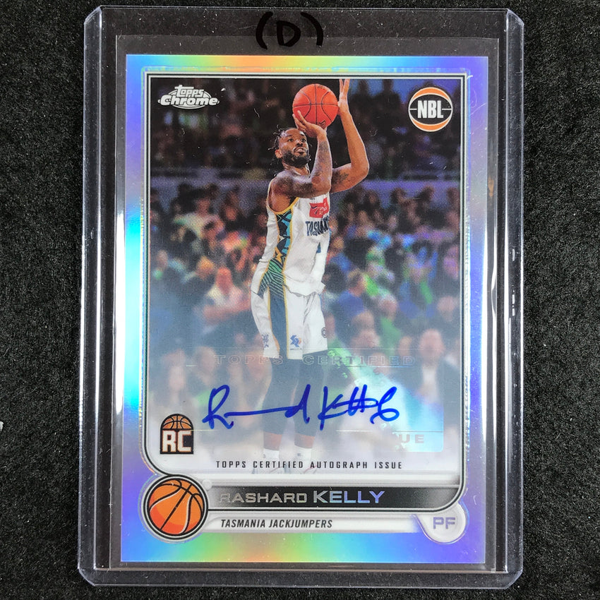 2022-23 Topps Chrome NBL RASHARD KELLY Autographs Refractor Rookie Auto No. 91 (D)