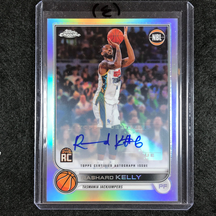 2022-23 Topps Chrome NBL RASHARD KELLY Autographs Refractor Rookie Auto No. 91 (E)