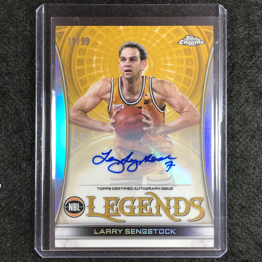 2022-23 Topps Chrome NBL LARRY SENGSTOCK Legends Auto Refractor 19/99