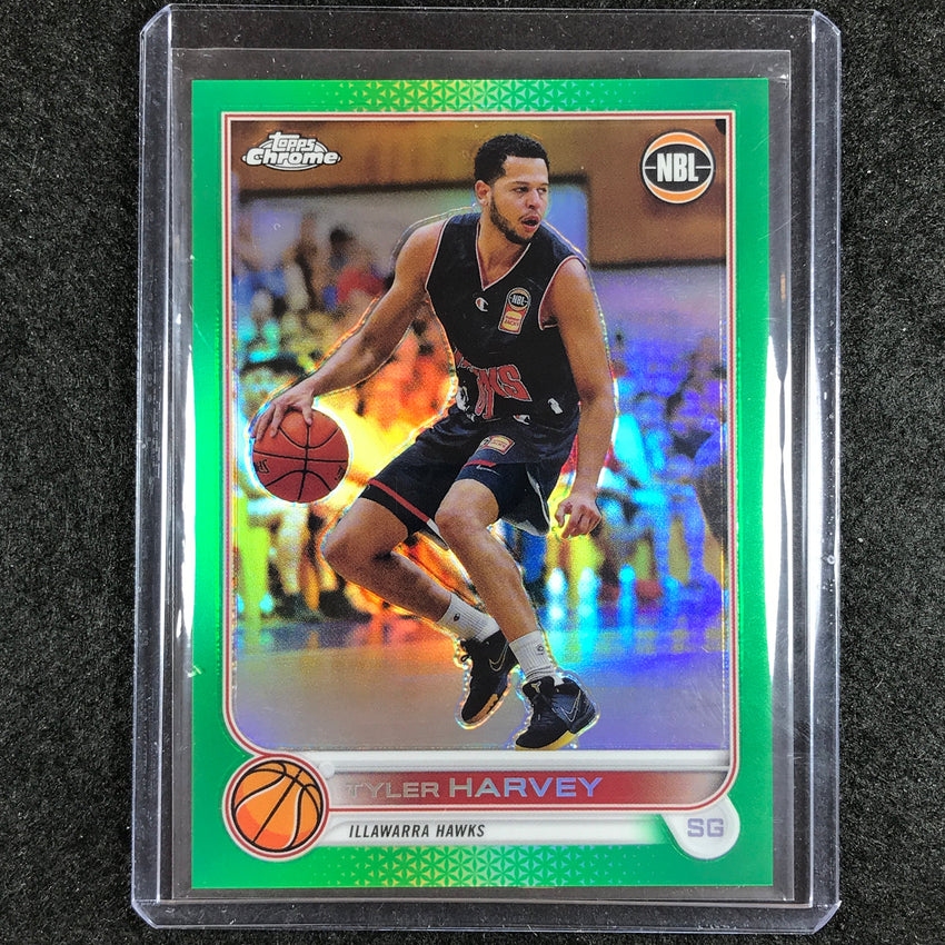 2022-23 Topps Chrome NBL TYLER HARVEY Green /99 #35
