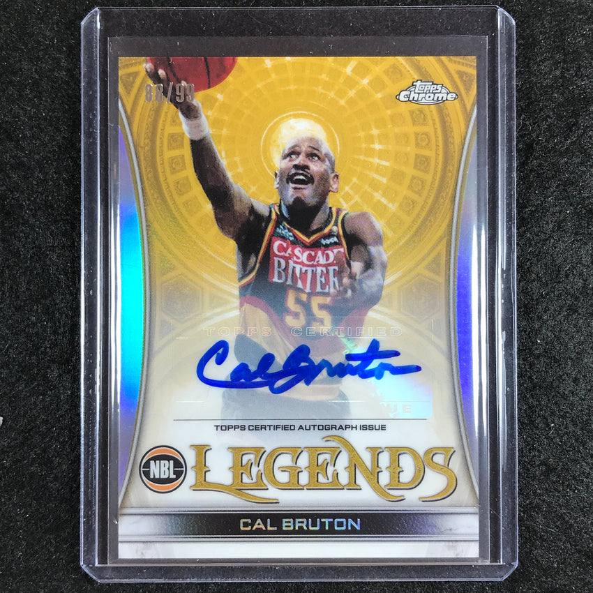 2022-23 Topps Chrome NBL CAL BRUTON Legends Auto Refractor 88/99