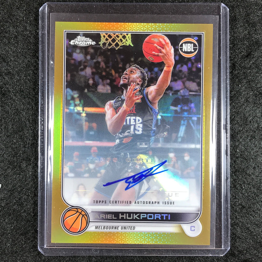 2022-23 Topps Chrome NBL ARIEL HUKPORTI Autographs Auto Gold 8/50