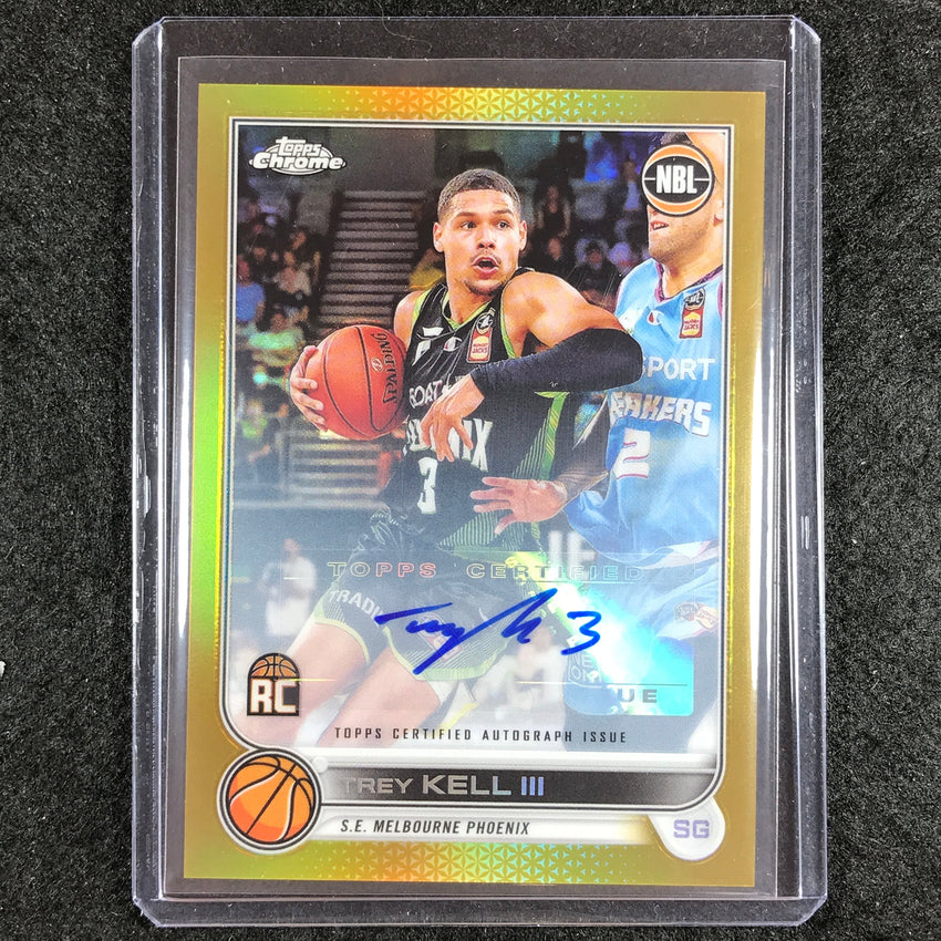 2022-23 Topps Chrome NBL TREY KELL III Autographs Rookie Auto Gold 7/50