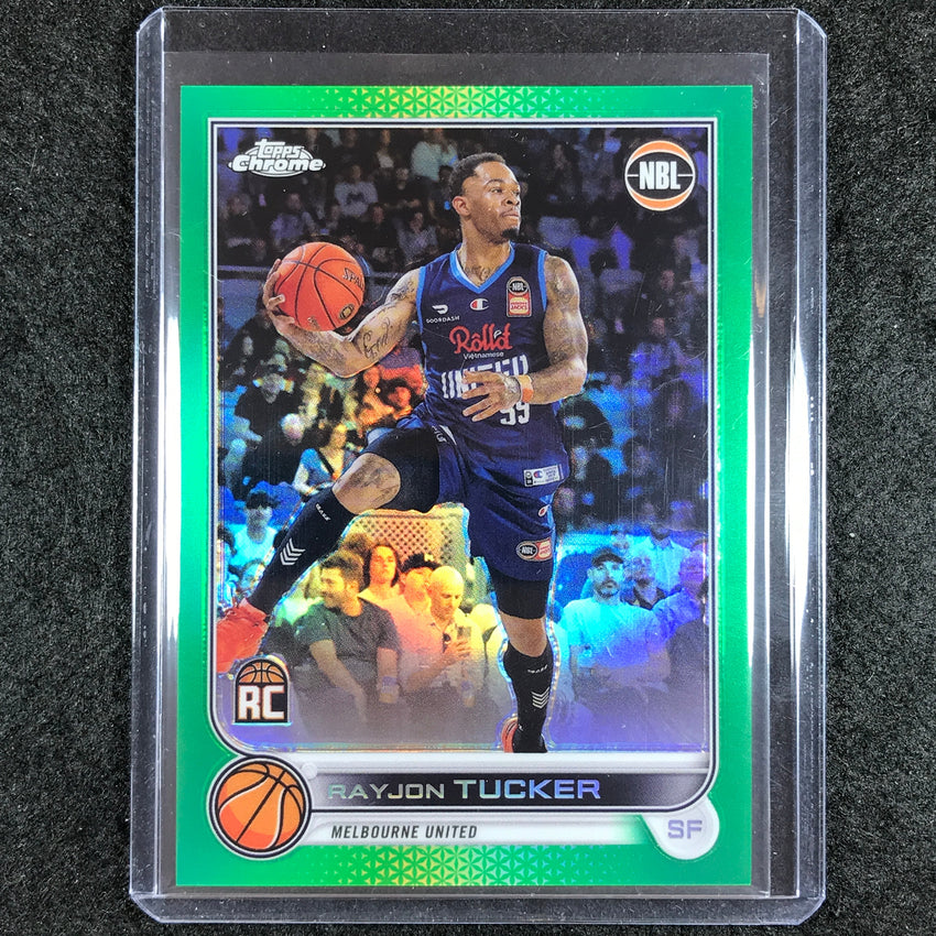 2022-23 Topps Chrome NBL RAYJON TUCKER Rookie Green /99 No. 48