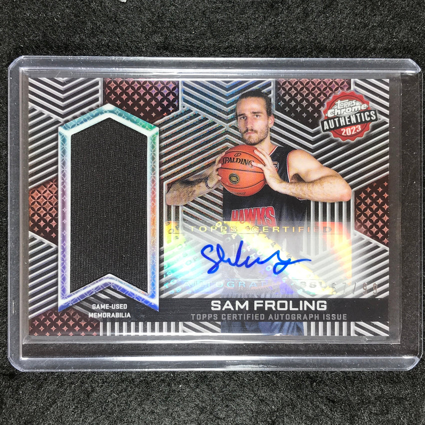 2022-23 Topps Chrome NBL SAM FROLING Authentics Jersey Auto 67/99