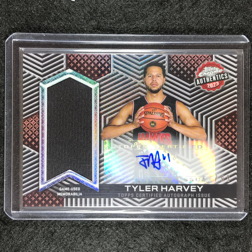 2022-23 Topps Chrome NBL TYLER HARVEY Authentics Jersey Auto 67/99